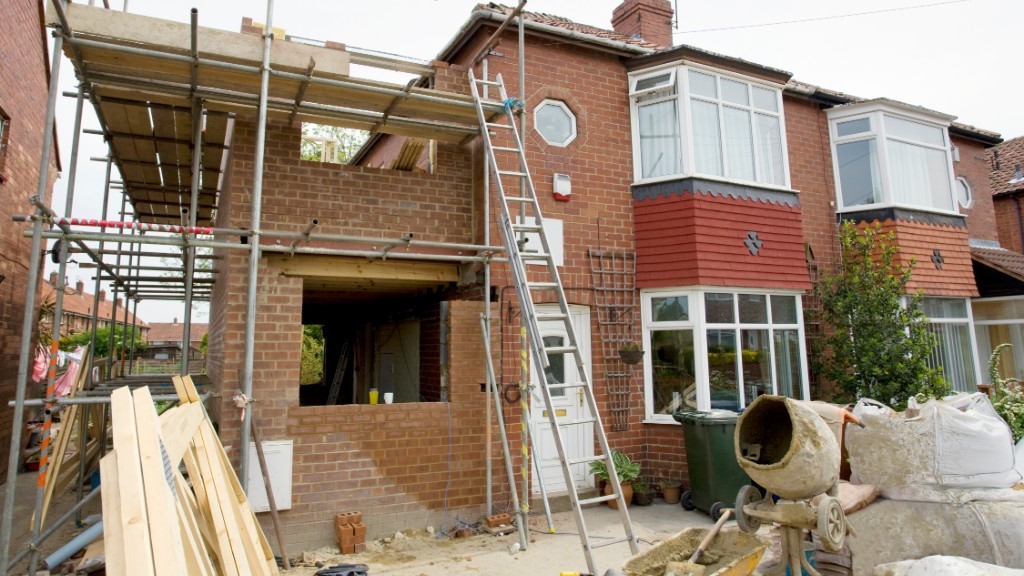 Double extension under construction, Reigate